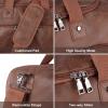 image:imageLeather Travel Bag with Shoe PouchWeekender Overnight Bag Waterproof Leather Large Carry On Bag Travel Tote Duffel Bag for Men or WomenBrownBrown
