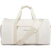 image:imageseyfocnia Convertible Carry on Garment Bag for Women Garment Bags for Travel with Shoe Pouch 2 in 1 Hanging Suitcase Suit Bag for Women Travel Duffle Bag Garment BagWhitenylon
