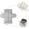 image:imageseyfocnia Convertible Carry on Garment Bag for Women Garment Bags for Travel with Shoe Pouch 2 in 1 Hanging Suitcase Suit Bag for Women Travel Duffle Bag Garment BagWhitenylon