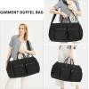 image:imageseyfocnia Convertible Carry on Garment Bag for Women Garment Bags for Travel with Shoe Pouch 2 in 1 Hanging Suitcase Suit Bag for Women Travel Duffle Bag Garment BagA4Black