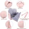 image:imageseyfocnia Convertible Carry on Garment Bag for Women Garment Bags for Travel with Shoe Pouch 2 in 1 Hanging Suitcase Suit Bag for Women Travel Duffle Bag Garment BagA3Pink