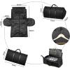 image:imageseyfocnia Convertible Carry on Garment Bag for Women Garment Bags for Travel with Shoe Pouch 2 in 1 Hanging Suitcase Suit Bag for Women Travel Duffle Bag Garment BagA2Black