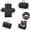 image:imageseyfocnia Convertible Carry on Garment Bag for Women Garment Bags for Travel with Shoe Pouch 2 in 1 Hanging Suitcase Suit Bag for Women Travel Duffle Bag Garment BagA4Black