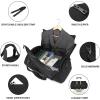 image:imageseyfocnia Convertible Carry on Garment Bag for Women Garment Bags for Travel with Shoe Pouch 2 in 1 Hanging Suitcase Suit Bag for Women Travel Duffle Bag Garment BagBlacknylon