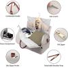 image:imageseyfocnia Convertible Carry on Garment Bag for Women Garment Bags for Travel with Shoe Pouch 2 in 1 Hanging Suitcase Suit Bag for Women Travel Duffle Bag Garment BagBeige