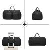 image:imageseyfocnia Convertible Carry on Garment Bag for Women Garment Bags for Travel with Shoe Pouch 2 in 1 Hanging Suitcase Suit Bag for Women Travel Duffle Bag Garment BagA4Black