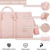 image:imageseyfocnia Convertible Carry on Garment Bag for Women Garment Bags for Travel with Shoe Pouch 2 in 1 Hanging Suitcase Suit Bag for Women Travel Duffle Bag Garment BagA1Pink