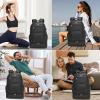 image:imageseyfocnia Gym Backpack for MenGym Bag with Shoe Compartment Lightweight Travel Workout Sports Backpack with USB Charging PortBlack