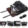 image:imageseyfocnia Mens Vintage Black 173 Inch Water Resistant PU Leather Laptop Bag Messenger Bag Satchel BriefcaseBlack2173inch