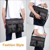 image:imageseyfocnia Mens Vintage Black 173 Inch Water Resistant PU Leather Laptop Bag Messenger Bag Satchel BriefcaseBlack2173inch
