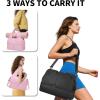 image:imageGym Bag for Women with Shoe Compartment Lightweight Workout Bags Yoga Bag for Women with Yoga Mat Holder Gym Tote for Dance SportsWorkPink
