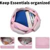 image:imageGym Bag for Women with Shoe Compartment Lightweight Workout Bags Yoga Bag for Women with Yoga Mat Holder Gym Tote for Dance SportsWorkPink