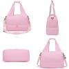 image:imageGym Bag for Women with Shoe Compartment Lightweight Workout Bags Yoga Bag for Women with Yoga Mat Holder Gym Tote for Dance SportsWorkPink