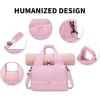 image:imageGym Bag for Women with Shoe Compartment Lightweight Workout Bags Yoga Bag for Women with Yoga Mat Holder Gym Tote for Dance SportsWorkPink