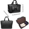 image:imageTravel Duffle Bag Leather Overnight Bag for Mens Women Carry on Bag Weekender Bags Travel Tote Bags Large Duffle BagBlack
