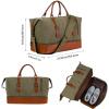 image:imageWeekender Overnight Bag Carry On Bag Travel Bag with Shoe PouchLight Green