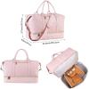 image:imageWeekender Overnight Bag Carry On Bag Travel Bag with Shoe PouchPink