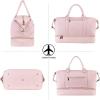 image:imageWeekender Overnight Bag Carry On Bag Travel Bag with Shoe PouchPink