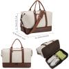 image:imageWeekender Overnight Bag Carry On Bag Travel Bag with Shoe PouchWhite