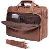 image:imageseyfocnia Leather Laptop Bag Mens 156 Inche 173 Inche Messenger Briefcase Business Satchel Computer Handbag Shoulder BagHbrown