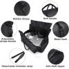 image:imageseyfocnia Convertible Travel Garment BagCarry on Garment Duffel Bag for Men Women  2 in 1 Hanging Suitcase Suit Business Travel BagA1Black