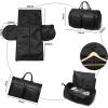 image:imageseyfocnia Convertible Travel Garment BagCarry on Garment Duffel Bag for Men Women  2 in 1 Hanging Suitcase Suit Business Travel BagB1Black