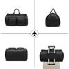 image:imageseyfocnia Convertible Travel Garment BagCarry on Garment Duffel Bag for Men Women  2 in 1 Hanging Suitcase Suit Business Travel BagB1Black