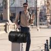 image:imageseyfocnia Convertible Travel Garment BagCarry on Garment Duffel Bag for Men Women  2 in 1 Hanging Suitcase Suit Business Travel BagB1Black