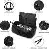 image:imageseyfocnia Convertible Travel Garment BagCarry on Garment Duffel Bag for Men Women  2 in 1 Hanging Suitcase Suit Business Travel BagB1Black