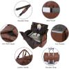 image:imageseyfocnia Convertible Travel Garment BagCarry on Garment Duffel Bag for Men Women  2 in 1 Hanging Suitcase Suit Business Travel BagBrown2zipper pocket