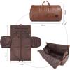 image:imageseyfocnia Convertible Travel Garment BagCarry on Garment Duffel Bag for Men Women  2 in 1 Hanging Suitcase Suit Business Travel BagBrownBackpack
