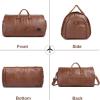image:imageseyfocnia Convertible Travel Garment BagCarry on Garment Duffel Bag for Men Women  2 in 1 Hanging Suitcase Suit Business Travel BagBrownBackpack