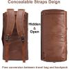 image:imageseyfocnia Convertible Travel Garment BagCarry on Garment Duffel Bag for Men Women  2 in 1 Hanging Suitcase Suit Business Travel BagBrownBackpack