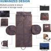 image:imageseyfocnia Convertible Travel Garment BagCarry on Garment Duffel Bag for Men Women  2 in 1 Hanging Suitcase Suit Business Travel BagBrowntwo pocketsCanvas