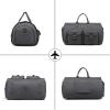 image:imageseyfocnia Convertible Travel Garment BagCarry on Garment Duffel Bag for Men Women  2 in 1 Hanging Suitcase Suit Business Travel BagGrey