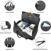 image:imageseyfocnia Convertible Travel Garment BagCarry on Garment Duffel Bag for Men Women  2 in 1 Hanging Suitcase Suit Business Travel BagGrey
