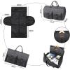 image:imageseyfocnia Convertible Travel Garment BagCarry on Garment Duffel Bag for Men Women  2 in 1 Hanging Suitcase Suit Business Travel BagGrey