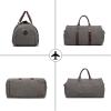 image:imageseyfocnia Convertible Travel Garment BagCarry on Garment Duffel Bag for Men Women  2 in 1 Hanging Suitcase Suit Business Travel BagGreybackpack
