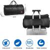 image:imageseyfocnia Convertible Travel Garment BagCarry on Garment Duffel Bag for Men Women  2 in 1 Hanging Suitcase Suit Business Travel Bagblack2