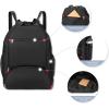 image:imageseyfocnia Drawstring BackpackGym Bags with Shoes Compartment Sports Gym Backpack Drawstring Bag Cinch Bag Swim Soccer Beach for Woman MenBlack