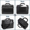 image:imageseyfocnia Leather Laptop Bag Mens 156 Inche 173 Inche Messenger Briefcase Business Satchel Computer Handbag Shoulder BagGblack