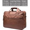 image:imageseyfocnia Leather Laptop Bag Mens 156 Inche 173 Inche Messenger Briefcase Business Satchel Computer Handbag Shoulder BagHbrown