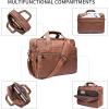 image:imageseyfocnia Leather Laptop Bag Mens 156 Inche 173 Inche Messenger Briefcase Business Satchel Computer Handbag Shoulder BagHbrown