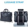 image:imageseyfocnia Mens Leather Messenger Bag Laptop Briefcase Business Satchel ComputerBlack