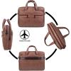 image:imageseyfocnia Mens Leather Messenger Bag Laptop Briefcase Business Satchel ComputerBrown