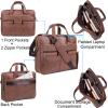 image:imageseyfocnia Mens Leather Messenger Bag Laptop Briefcase Business Satchel ComputerBrown
