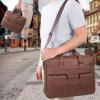 image:imageseyfocnia Mens Leather Messenger Bag Laptop Briefcase Business Satchel ComputerBrown