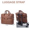 image:imageseyfocnia Mens Leather Messenger Bag Laptop Briefcase Business Satchel ComputerBrown
