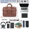 image:imageseyfocnia Mens Leather Messenger Bag Laptop Briefcase Business Satchel ComputerBrown