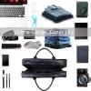 image:imageseyfocnia Oversized Duffle Travel Bag Waterproof Leather Weekend Bag Large Carry On Large Carry On Hangbag for Mens or WomenZBlack